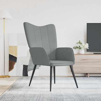 Relaxační Křeslo Černé Textil