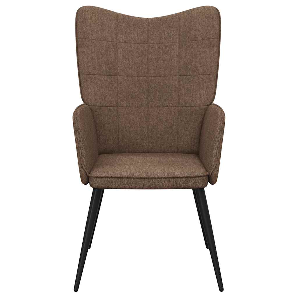 Relaxační Židle Hnědá Textil