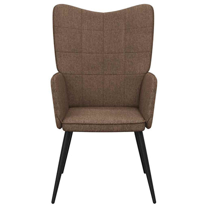 Relaxační Židle Hnědá Textil