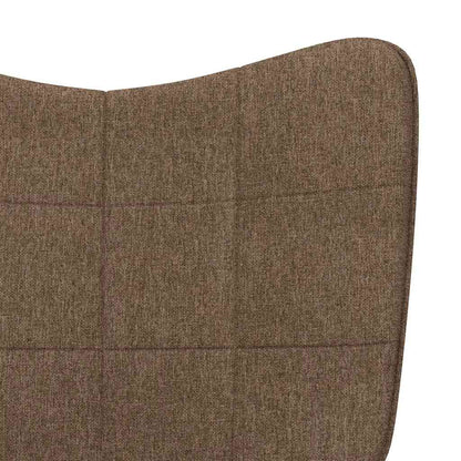 Relaxační Židle Hnědá Textil