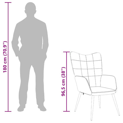 Relaxační Židle Hnědá Textil