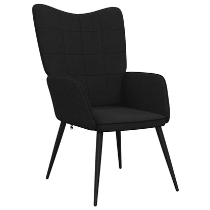 Relaxační Křeslo Černé Textil