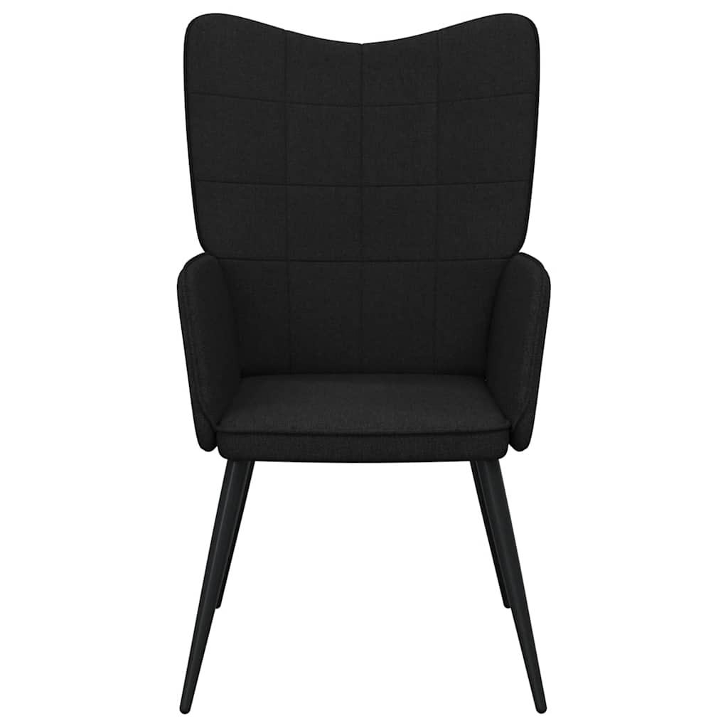 Relaxační Křeslo Černé Textil