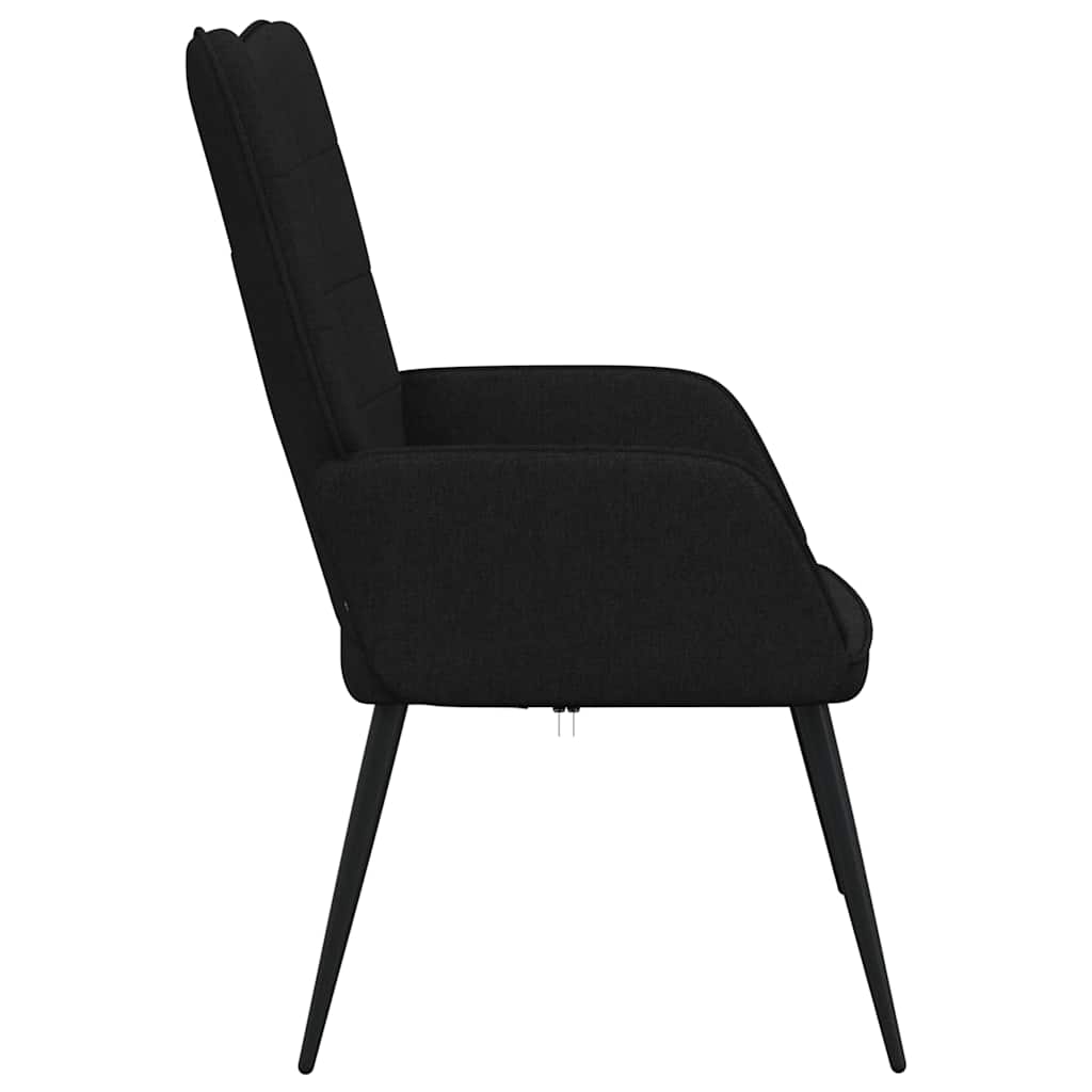 Relaxační Křeslo Černé Textil