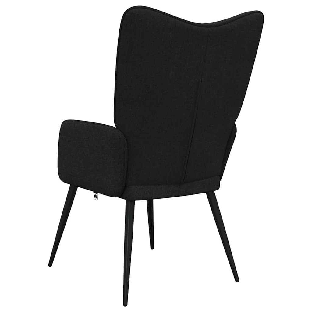 Relaxační Křeslo Černé Textil