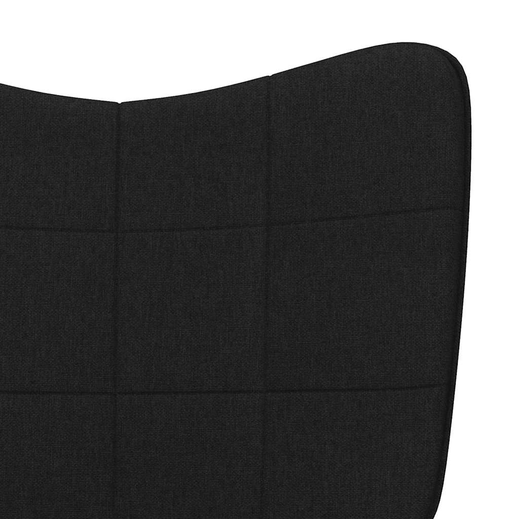 Relaxační Křeslo Černé Textil