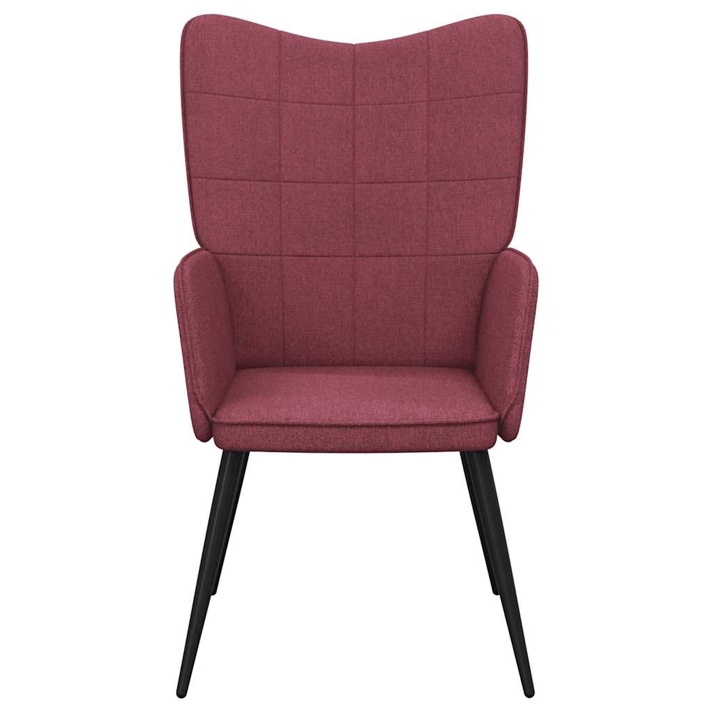 Relaxační Židle Vínová Textil