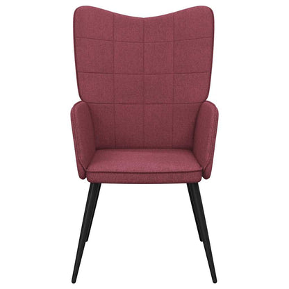 Relaxační Židle Vínová Textil