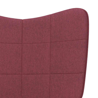 Relaxační Židle Vínová Textil