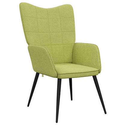Relaxační Židle Se Stoličkou Zelená Textil