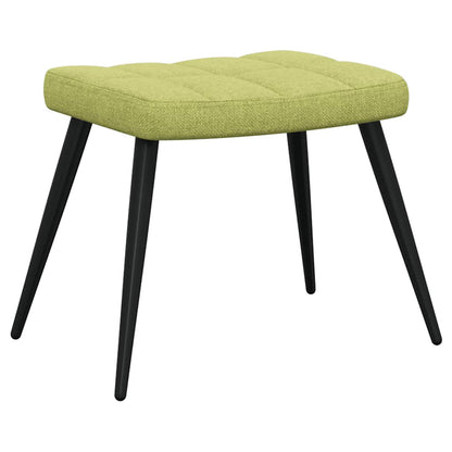 Relaxační Židle Se Stoličkou Zelená Textil