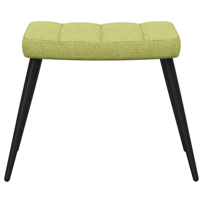 Relaxační Židle Se Stoličkou Zelená Textil