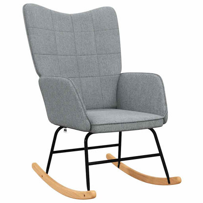 Houpací Křeslo Světle Šedé Textil