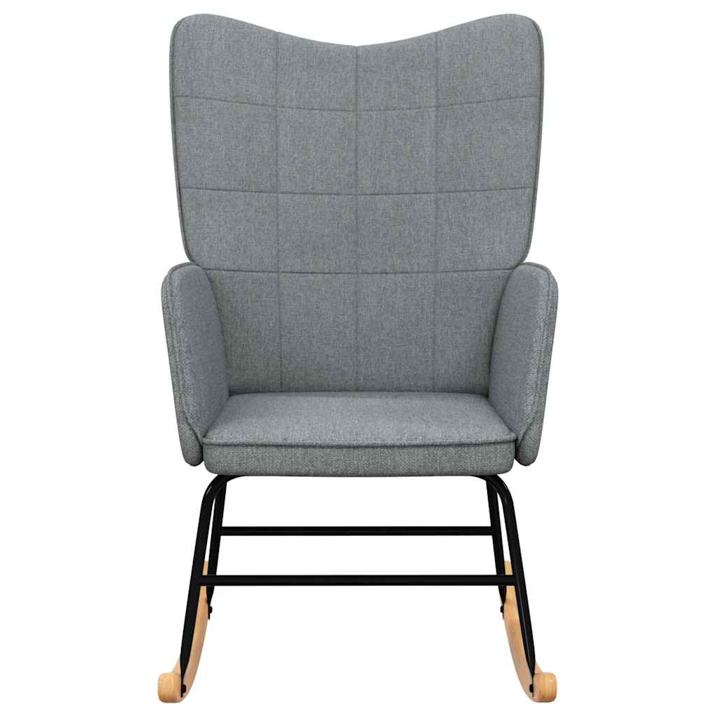 Houpací Křeslo Světle Šedé Textil