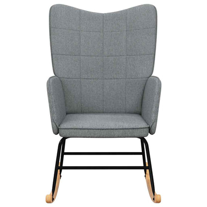 Houpací Křeslo Světle Šedé Textil
