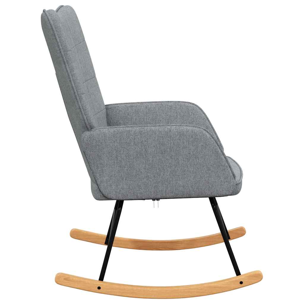Houpací Křeslo Světle Šedé Textil