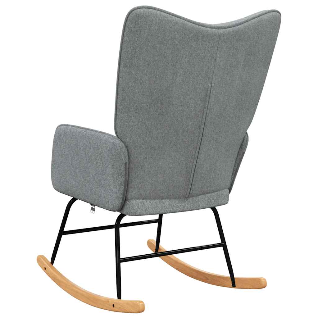 Houpací Křeslo Světle Šedé Textil