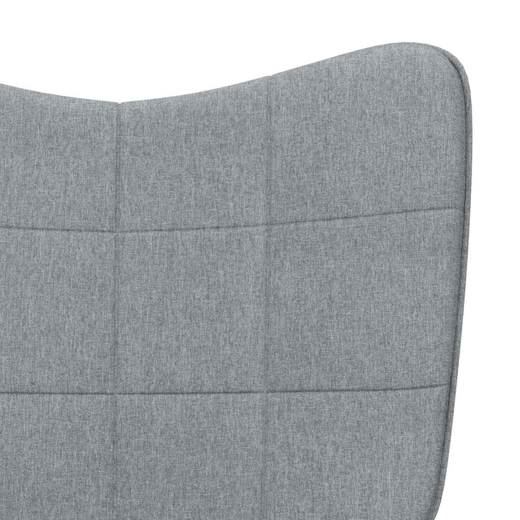Houpací Křeslo Světle Šedé Textil