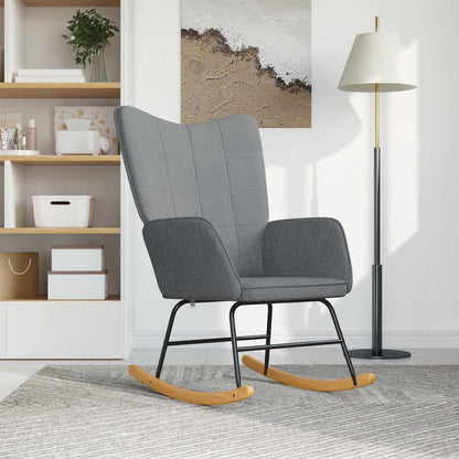 Houpací Křeslo Světle Šedé Textil