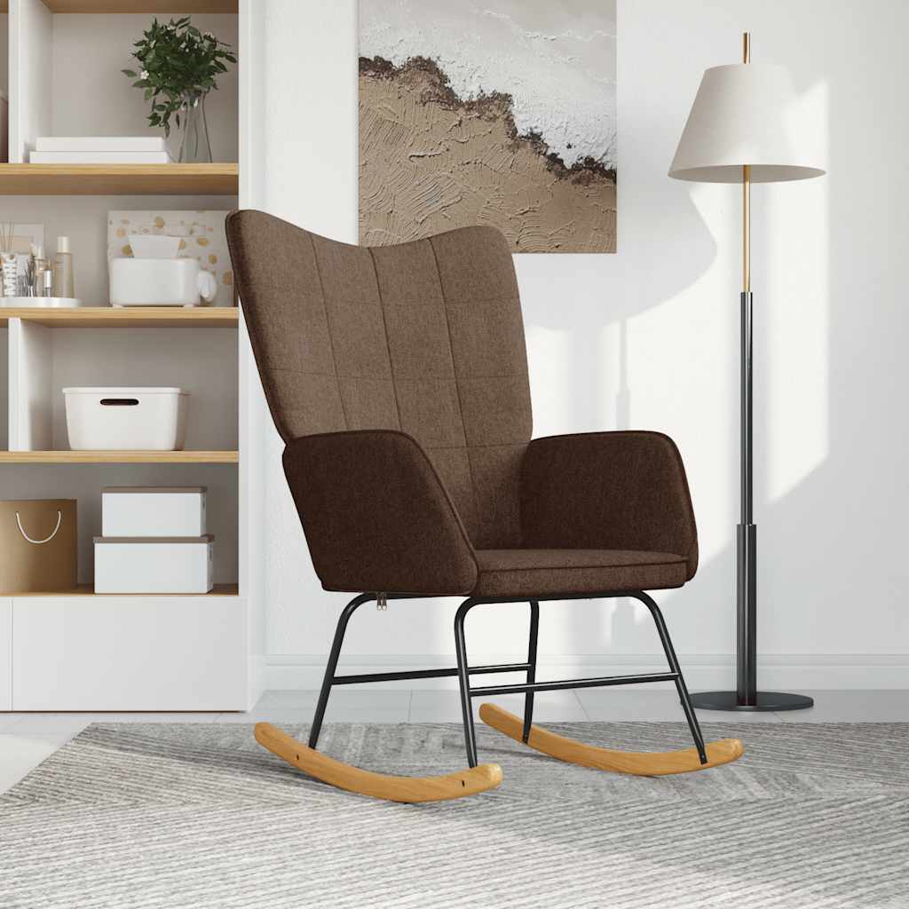 Houpací Křeslo Světle Šedé Textil