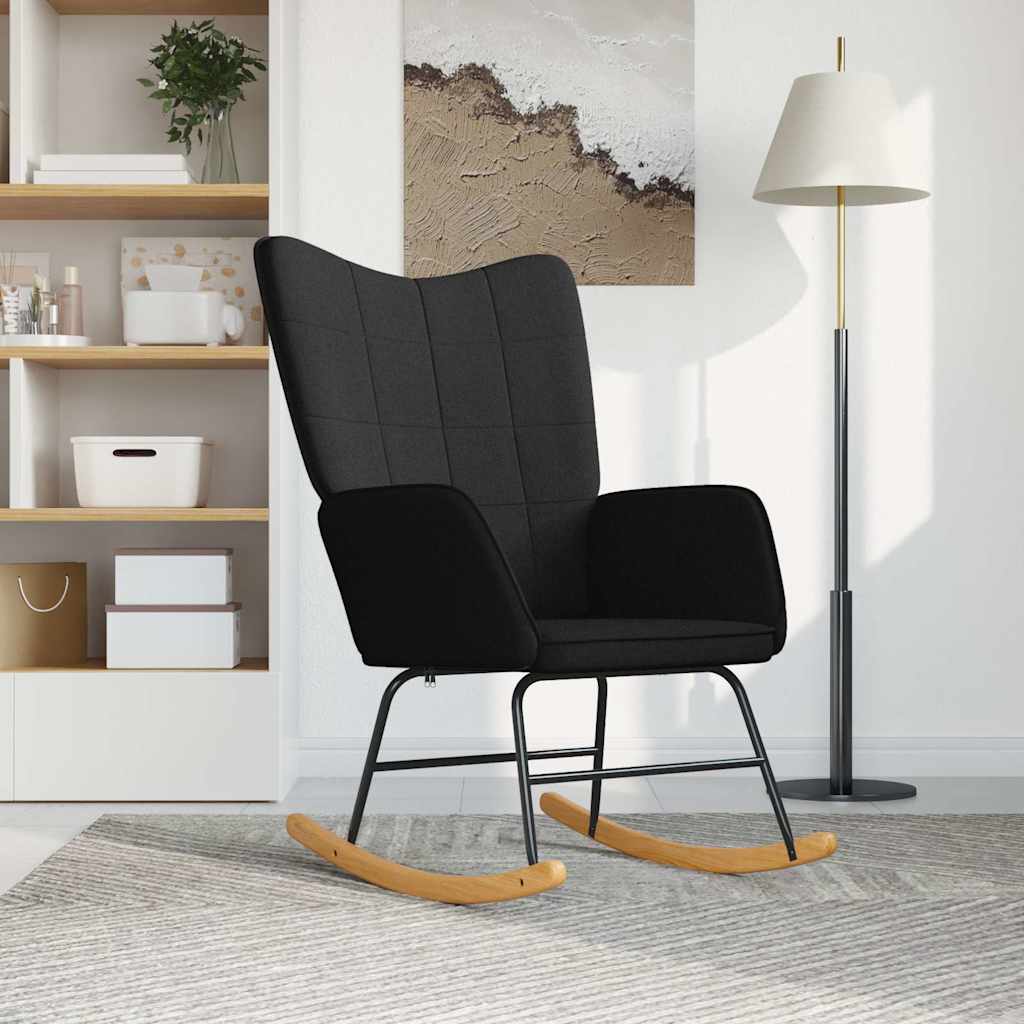 Houpací Křeslo Světle Šedé Textil