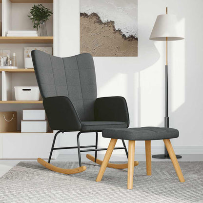 Houpací Křeslo Světle Šedé Textil