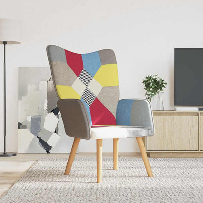 Relaxační Křeslo Patchwork Textil