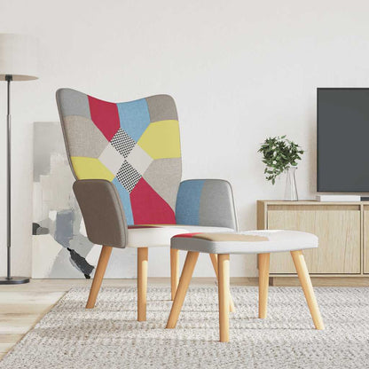 Relaxační Křeslo Patchwork Textil