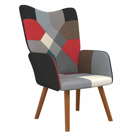 Relaxační Křeslo Patchwork Textil