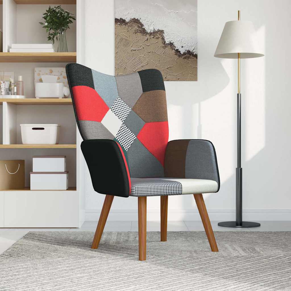 Relaxační Křeslo Patchwork Textil