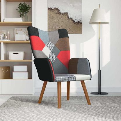 Relaxační Křeslo Patchwork Textil