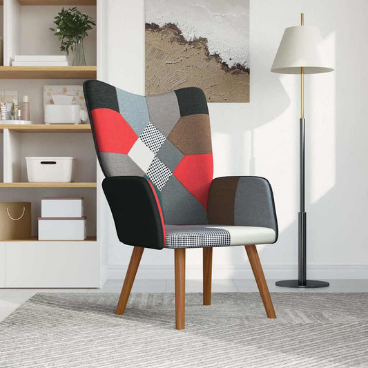 Relaxační Křeslo Patchwork Textil