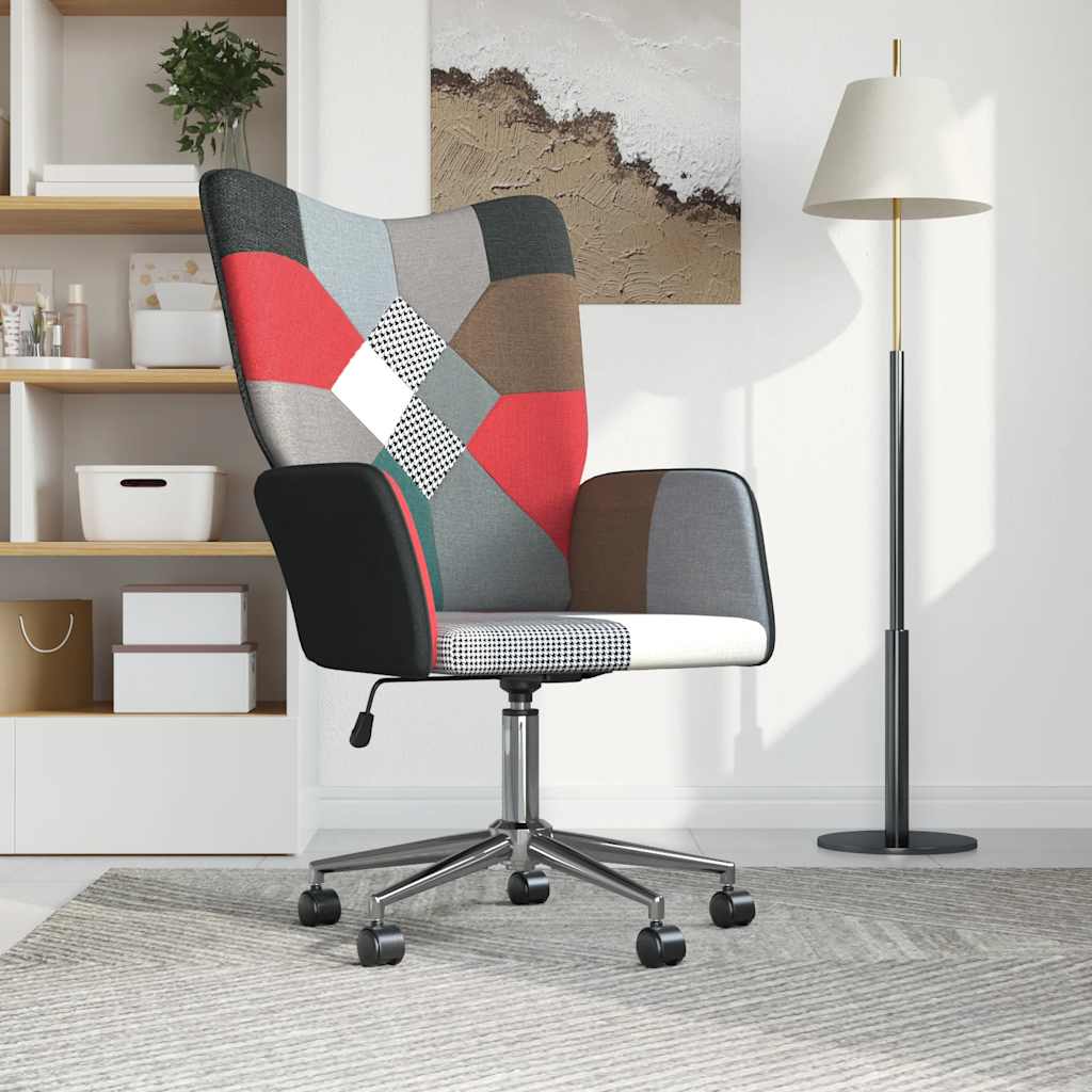 Relaxační Křeslo Patchwork Textil