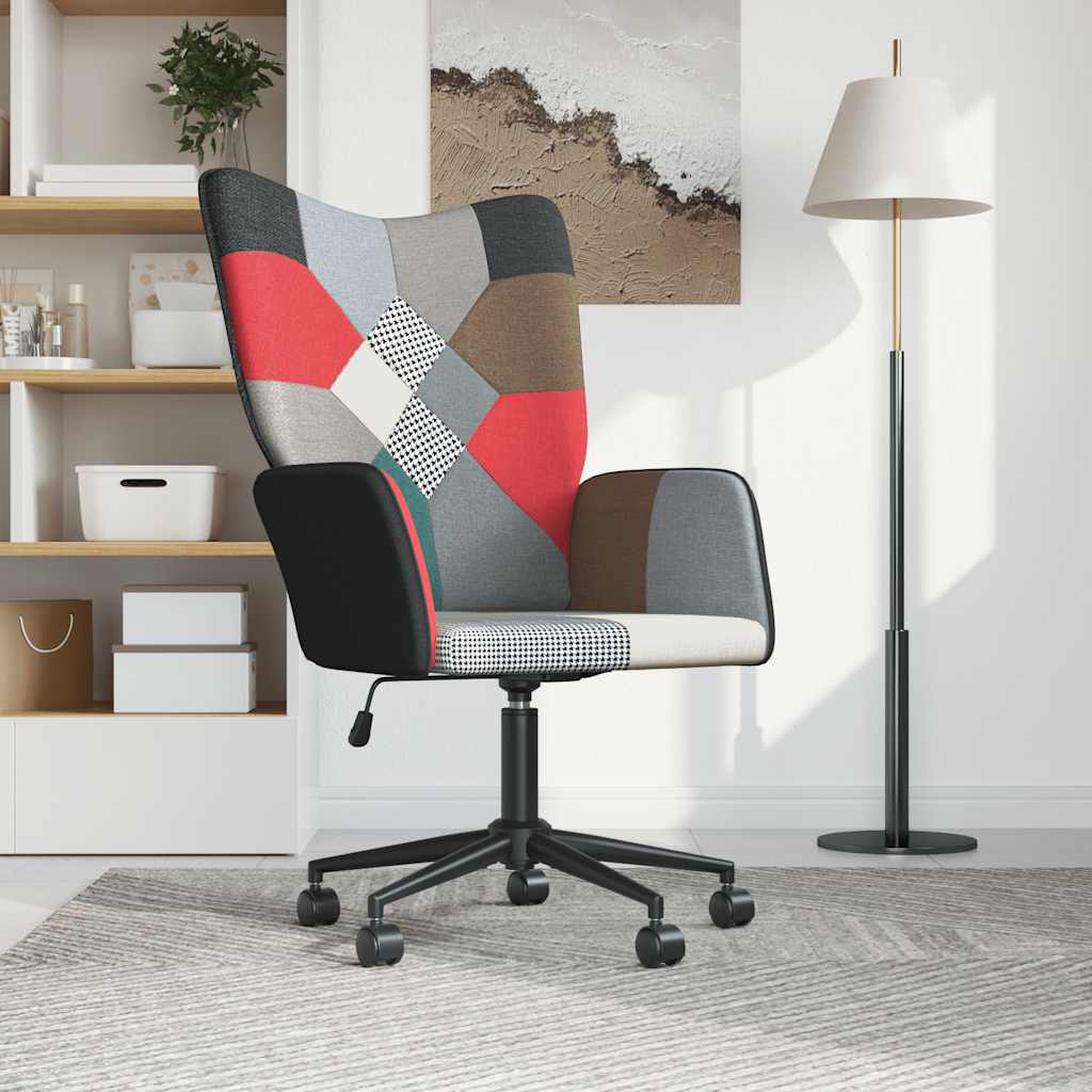 Relaxační Křeslo Patchwork Textil
