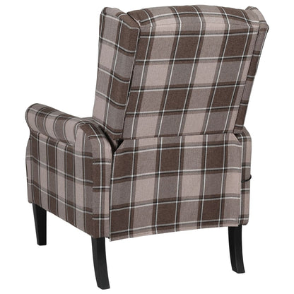 Masážní Polohovací Křeslo Béžové Textil