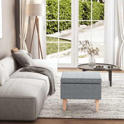 Stolička S Dřevěnými Nohami Textil