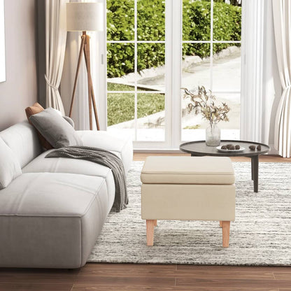 Stolička S Dřevěnými Nohami Textil