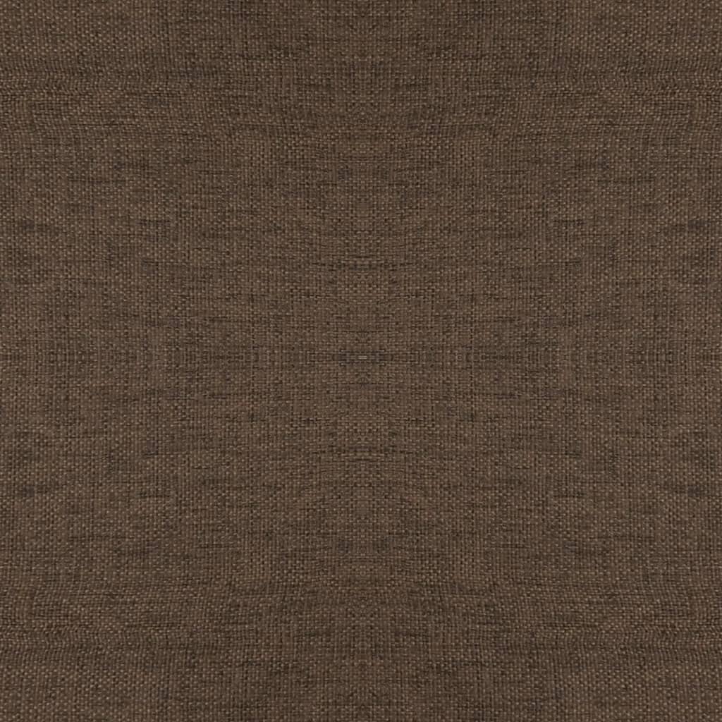 Stolička S Dřevěnými Nohami Hnědá Textil