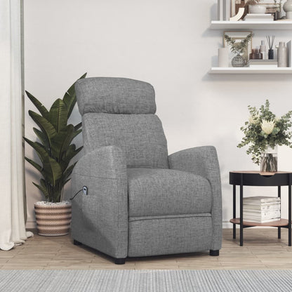Zvedací Křeslo Černé Textil