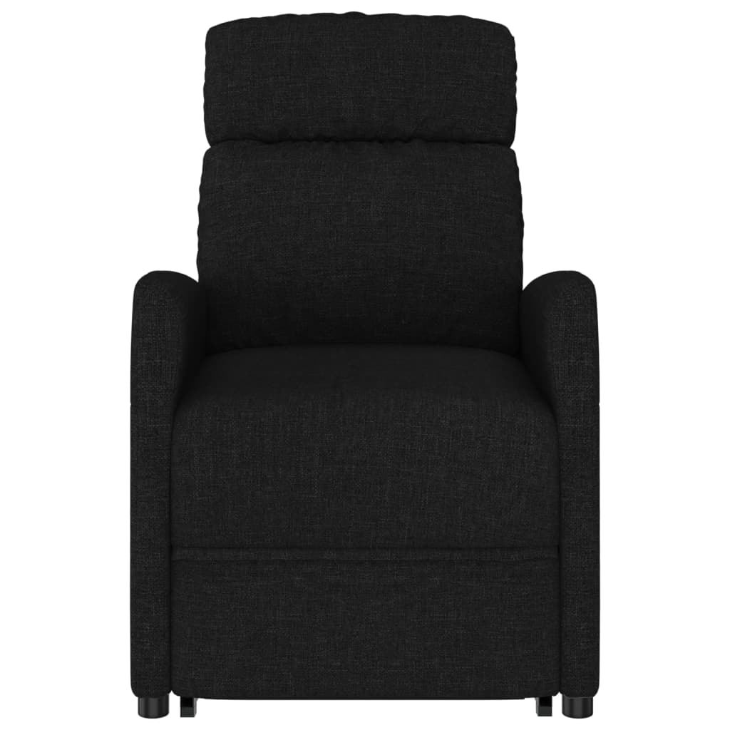 Zvedací Křeslo Černé Textil