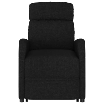 Zvedací Křeslo Černé Textil