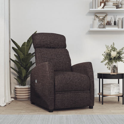 Zvedací Křeslo Černé Textil