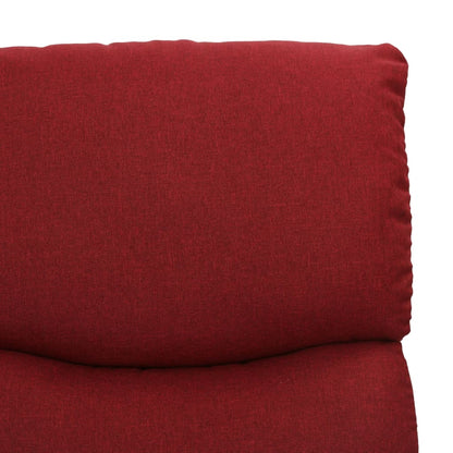 Zvedací Masážní Křeslo Vínové Textil