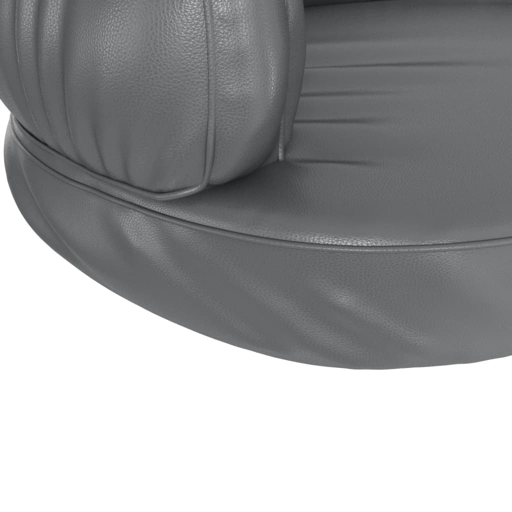 Ergonomický Molitanový Pelíšek Pro Psy Šedý Umělá Kůže