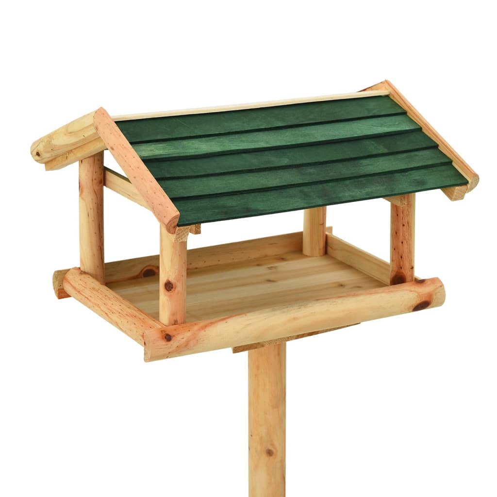 Krmítko Se Stojanem 37 X 28 X 100 Cm Masivní Jedlové Dřevo