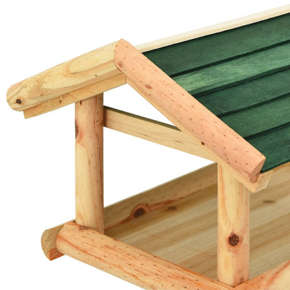Krmítko Se Stojanem 37 X 28 X 100 Cm Masivní Jedlové Dřevo