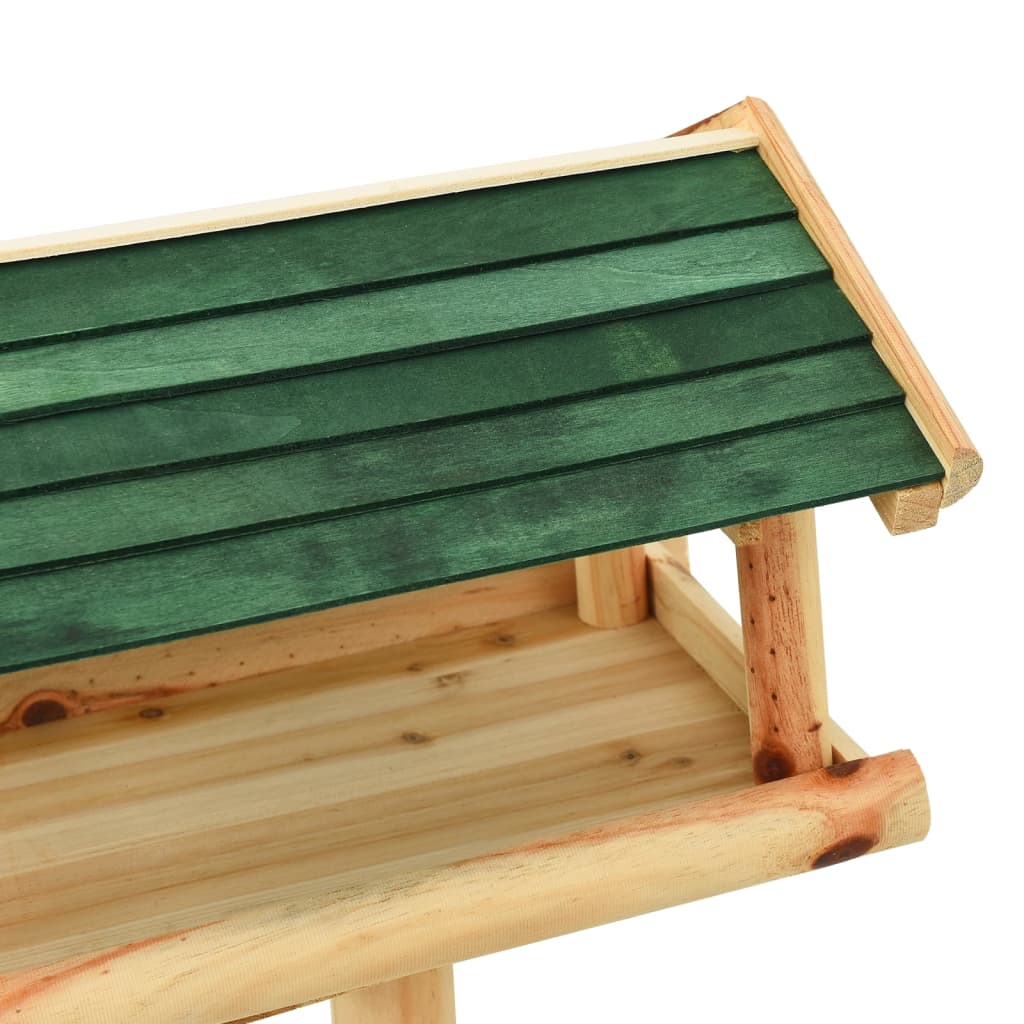 Krmítko Se Stojanem 37 X 28 X 100 Cm Masivní Jedlové Dřevo
