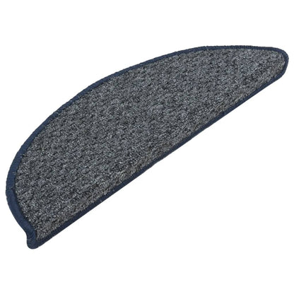 Kobercové Nášlapy Na Schody 15 Ks Tmavě Modré 56X17X3 Cm