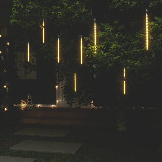 Padající Světla 8 Ks 192 Led Dovnitř I Ven Teplá Bílá