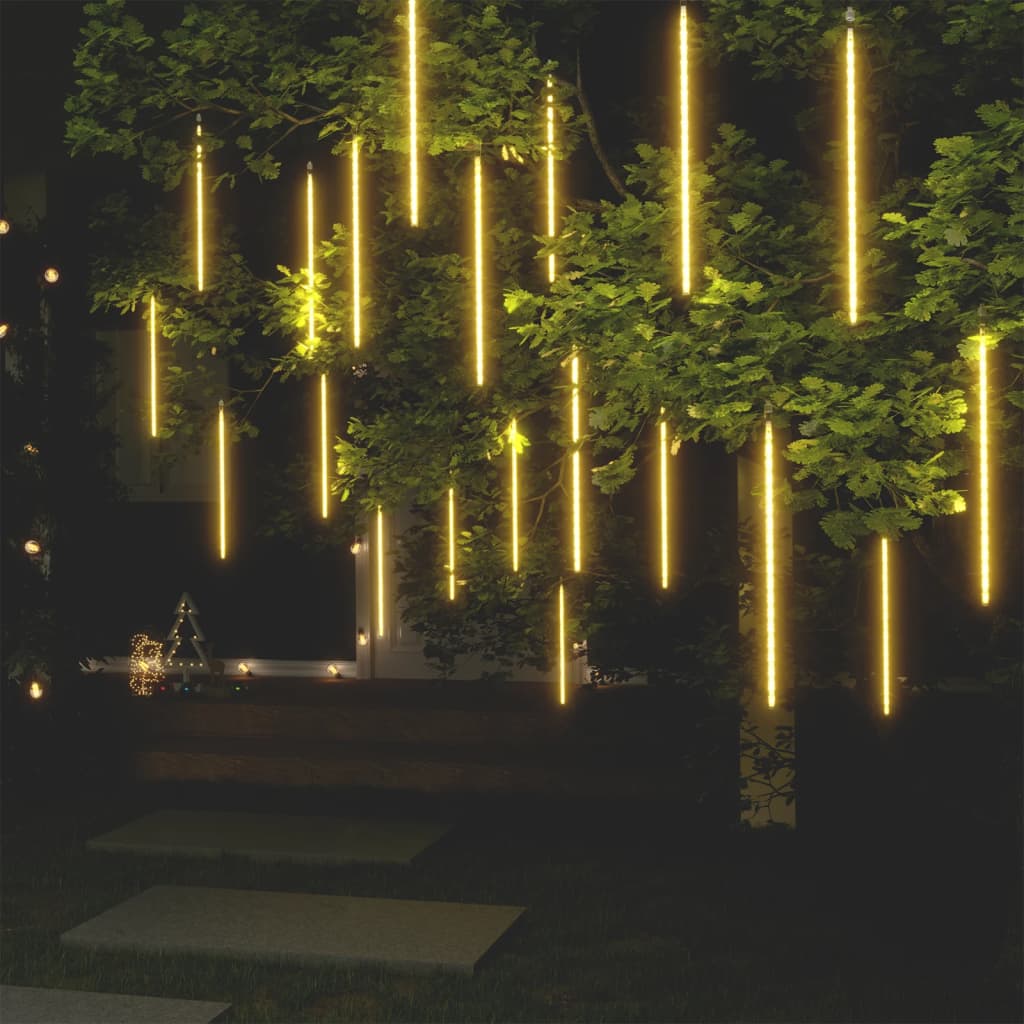 Padající Světla 8 Ks 192 Led Dovnitř I Ven Teplá Bílá